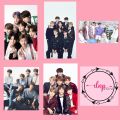 5pcs BTS GROUP A4 size wall decoration posters. 