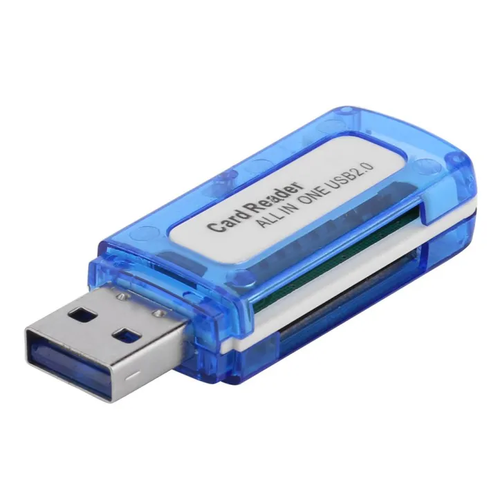 【China 】 Portable 4 in 1 Memory Card Reader Multi Card Reader USB 2.0 in Cardreader for Micro SD MS Micro M2