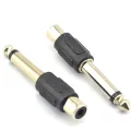 RCA Female Plug to 6.5mm Male  Jack Adapter Connector for Mixer Microphone. 