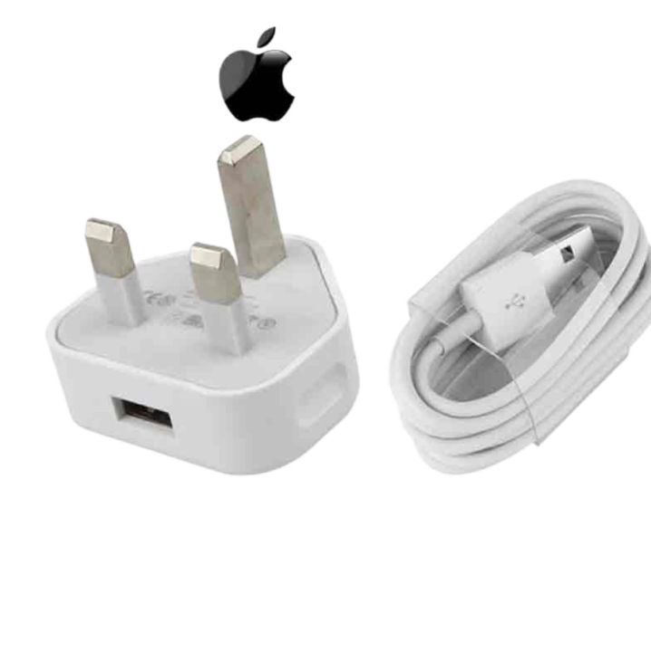 iPhone Quick charger 5W Power Adapter Pin with USB to Lightning