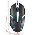 Wired Backlit Mouse Ergonomic Optical Mouse Computer Gaming Mouse Fashion Potable Fast Move Mouse for Laptop Pc. 