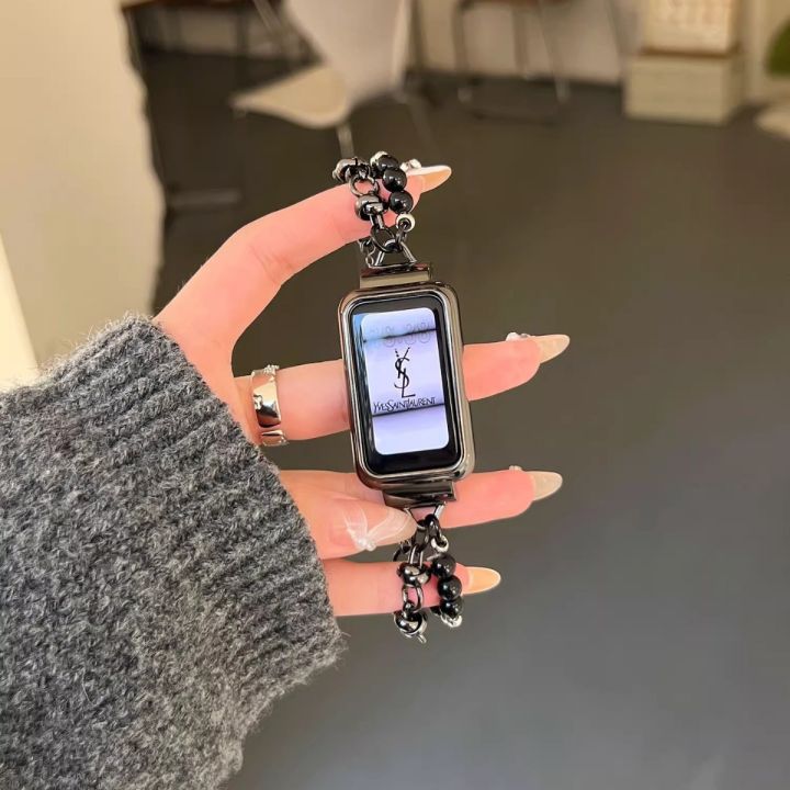 Suitable%20for%20Huawei%20bracelet%208/9/7nfc%20strap%20Honor%209/6%20bracelet%20watch%20chain%20ins%20Xiaohongshu%20girls%20advanced%20strap%20-%20Image%202