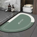 Diatomite Bath Mat (Absorbent and Non-Slip Carpet for Bathroom). 