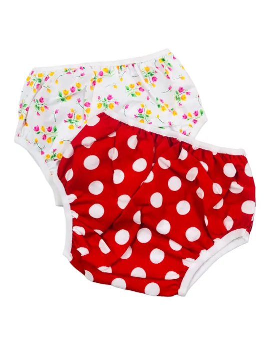2 pieces Unisex High Quality Waterproof Rubber Panty Rubber Panties for Babies or Kids Cloth Diaper Rubber Diaper Rubber Nappy