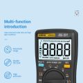 ANENG AN8002 6000 Counts True RMS Multifunctional Digital Multimeter Voltmeter Ammeter Handheld Mini Universal Meter High Accuracy Measure Temperature AC/DC Voltage AC/DC Current Resistance Capacitance Frequency Duty Cycle Diode Tester. 