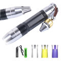 UV Light Yellow+White+395nm+365nm LED Flashlight Gem Amber Jewelry Inspect Torch. 