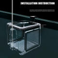Breeding Nursery Box Aquarium Breeding Setup Clear Isolation Box Hanging Breeder For Fry Newborn Fry Guppy Container. 