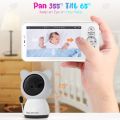 5" Video Baby Monitor with Phone App and Monitor,PTZ,2-way Talk,Night Vision,Lullabies,VOX Sound Detection,Feeding Reminder. 