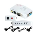 VGA to AV / S-Video / RCA Composite Video Converter - Silver. 