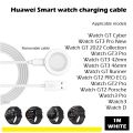 Charging Cable for Huawei Watch D, Watch Buds, Watch GT Cyber, Watch Ultimate, Watch GT Runner, Watch GT3, Watch GT3 SE, Watch GT3 PRO, Watch 3, Watch 3 Pro, watch 3 Pro New, GT2 Pro, GT2 Pro ECG Smartwatch Wireless Charger. 