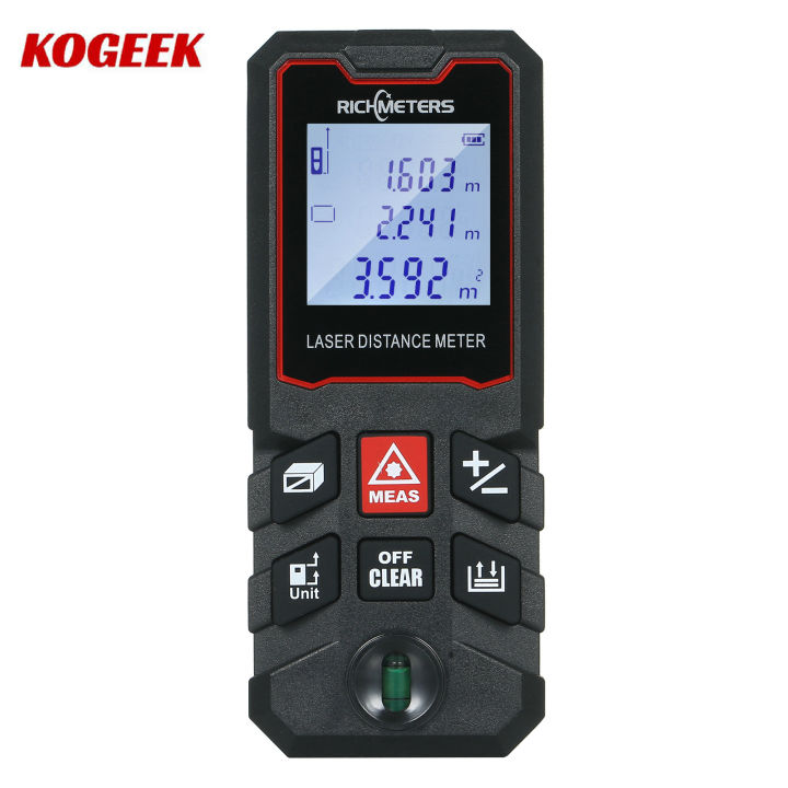 KOGEEK Handheld Distance Meter Portable Multifunction Space Measuring Tool