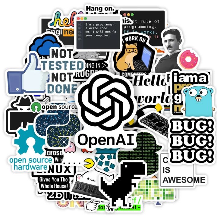 Developers%20Programming%20Languages%20Stickers%20Logo%20Github%20Go%20Python%20Linux%20DIY%20Toy%20Gift%20Decorative%20Decal%20for%20Phone%20Laptop%20Waterproof%20-%20Image%202