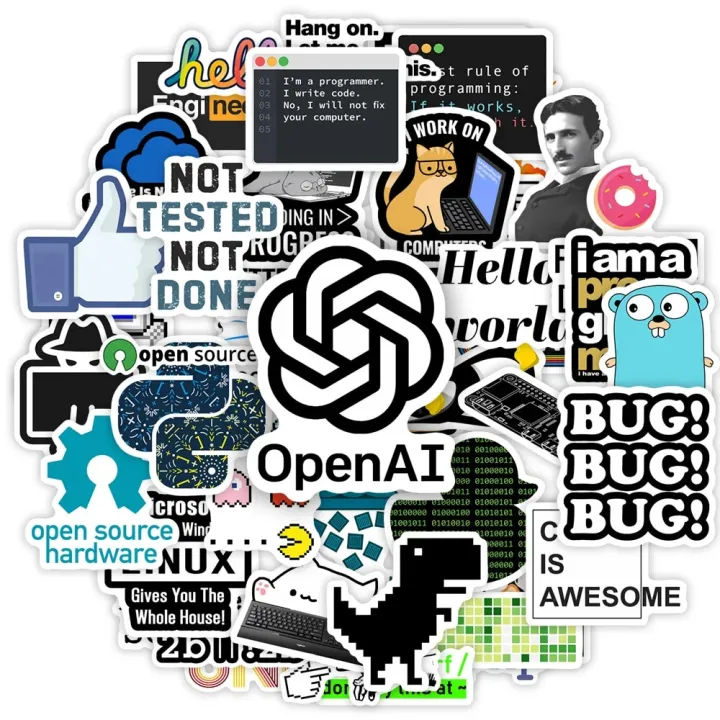 Developers%20Programming%20Languages%20Stickers%20Logo%20Github%20Go%20Python%20Linux%20DIY%20Toy%20Gift%20Decorative%20Decal%20for%20Phone%20Laptop%20Waterproof%20-%20Image%202