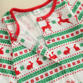 0-18M Christmas Infant Baby Girl Boy Romper SANTA BAGY Letter Elk Print Round Neck Long Sleeve Jumpsuit Costume Outfit. 