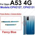 Power Button + Volume Side Button For OPPO A53 A53S A54 A54s A74 4G/5G Up Down Volume Power Side Keys Flex Cable Parts. 