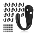 20PCS Wall Mounted Hooks, Metal Coat Hanger Hooks for Wall Hooks for Hanging Coats, Robe, Key, Towel, Cap, Coffee Cup. 