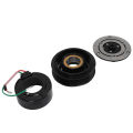 AC Compressor Clutch Kit Sufficient Suction Stable Performance Smooth Operation AC Compressor Clutch Pulley Coil Plate for Car. 
