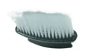 Neck Duster, Soft Hair Barber Brush Neck Duster Professional Hairdressing Powder Storage Styling Dust Cleaning Brush with Black Handle & Yellow Bristles 13cmx13cm. 