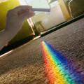 25*25*80mm Triangular Prism BK7 Optical Prisms Glass Physics Teaching Refracted Light Spectrum Rainbow Children Students Present. 