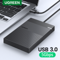 UGREEN External Hard Drive Enclosure for 3.5 2.5 Inch SATA SSD HDD USB 3.0 to SATA III Hard Drive Case with UASP 12V Power Adapter Compatible with WD Seagate Toshiba Samsung Hitachi PS5 Xbox. 