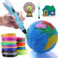3D Printing Pen Arts Printer Set PLA Filament Drawing Kids Creative Toy Gift 36M PLA Filaments +USB 3D Pens. 