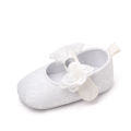 Yfashion Baby Cotton Girls Princess Toddler Shoes Cute Lace Bowknot Decoration Breathable Non-slip Soft Sole Shoes. 