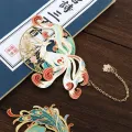 Creative Tassel Book Markers Cute Hollow Pendant Bookmark Vintage Chinese Style Fringed Book. 