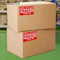 Fragile Warning Label Handle with Care Fragile Stickers 500pcs/roll Red White Shipping Labels Self-adhesive Package Warning Decals Thank Rectangle Labels Fragile Label Sticker. 