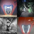 Motorcycle LED Headlight Supermoto Plate for KTM EXC XCF SX SMR 250 300 450 Headlamp Wick Dirt Bike Motocross Accessories Enduro. 