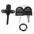 Zinc Alloy Computer Desk Cabinet Mailbox Drawer Cupboard Locker Cam Lock with Keys, Black. 