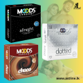 MOODS ALL NIGHT DELAY CONDOMS MOODS DOTTED CONDOMS MOODS CHOCOLATE FLAVOURED CONDOMS 9Pcs. 