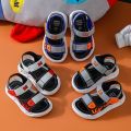 Boys sandals2023New Summer Trendy Men's Sandals Middle, Small and Older Children Non-Slip Soft Bottom Korean Boys Beach Shoes. 