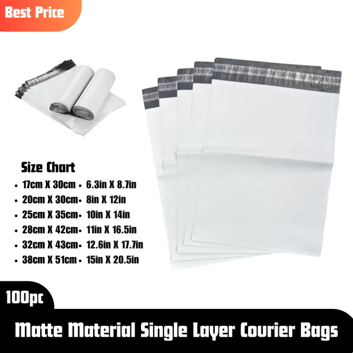 100pcs Matte Material Poly Mailer Gray Daraz Flyers Bundle of 100 Bags pack Thickness - 1.6mm packaging material Bags Plastic Poly Envelope Flyer Packs Postal Safe Mailing Bags Shipping packing Bags