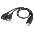 USB Splitter Cable, USB 2.0 A Male to Dual USB Female Jack And Splitter Charger Cable. 
