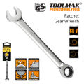Gear Wrench Ratchet Spanner - Toolmak - 10 mm - CRV. 