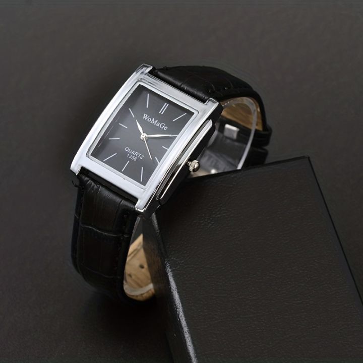 Men's Fashion Square Strap Watch Holiday Gift