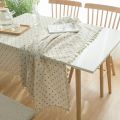 Pastoral Red and White Plaid Tablecloth Linen Cotton square Coffee Table Cloth Rectangular picnic tablecloth Tableware for Home. 