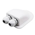 Double Wire Entry Gland Box Solar Panel Roof Wire Gland Box Cable. 