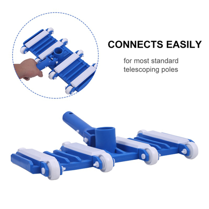 14%20Inch%20Flexible%20Pool%20Vacuum%20Head%20Swimming%20Pool%20Suction%20Head%20with%20Wheels%20Side%20Brush%20for%20Pond%20Spa%20Hot%20Tub%20Cleaning%20-%20Image%202