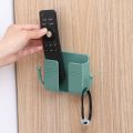 Wall Mounted Organizer Storage Box Remote Control Mounted Mobile Phone Plug Wall Holder Charging Multifunction Holder Stand. 