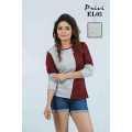 Privi Women's Long Sleeve Tees Slim Fit Crew Neck Short Length T-Shirt for Spring Summer Autumn Basic Solid Color. 