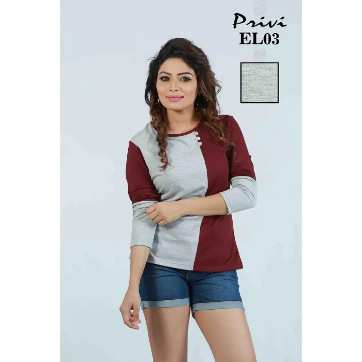 Privi%20Women's%20Long%20Sleeve%20Tees%20Slim%20Fit%20Crew%20Neck%20Short%20Length%20T-Shirt%20for%20Spring%20Summer%20Autumn%20Basic%20Solid%20Color%20-%20Image%202