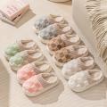 Plaid Cotton slippers Soft Plush Plaid slippers Winter slippers for Home Indoor Couples Winter Men Women. 