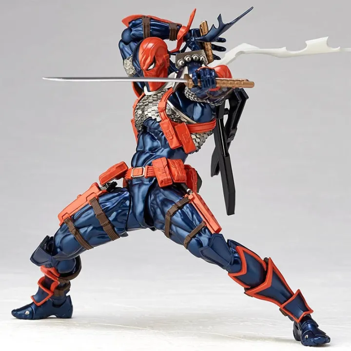 Deathstroke Figure DC Amazing Yamaguchi Revoltech NO.11 Deathstroke Figure Collection Model Toy Gifts
