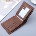 Business Simple Driver License Coins Purse ID Card Holder Leather Money Case Foldable Wallet Men Wallet Slim Billfold. 