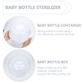 Baby Bottle Sterilizer Box Microwave Portable Tableware Holder Baby Milk Bottle Breastfeeding Supplies Storage. 