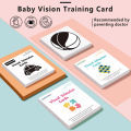 Baby Visual Stimulus Card Kids Sensory High Contrast Vision Development Flash Cards Enlightenment Early Learning Toy. 