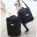 Women's Large Capacity Folding Luggage Bag with Support Air Travel Bag Waterproof Buggy Bag Wheels Handbag Transport Bag ︰. 