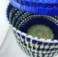 Eco friendly palmyra storage basket with lid. 