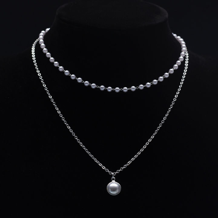 Elegant%20Imitation%20Pearl%20Choker%20Necklace-%20Clavicle%20Double%20Layer%20Chain%20Fashion%20Necklace-Women%20Wedding%20Jewelry%20Collar%20-%20Image%2010